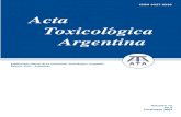 Acta Toxicológica Argentina - OVINOS-CAPRINOS - Acta Toxicologica Argentina.pdf · Acta Toxicológica Argentina es el órgano de difusión científica de la Asociación Toxicológica