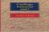 Catálogo Editorial 2007 - Atelier Libros Jurídicos · procesal 30 colección derecho y ... ÁMBITO SUBJETIVO DE APLICACIÓN DE LA NUEVA LEY DE CONTRATOS DE LAS ADMINISTRACIONES