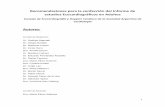 Recomendaciones para la confección del Informe de …€¦ · 1 Recomendaciones para la confección del Informe de estudios Ecocardiográficos en Adultos Consejo de Ecocardiografía