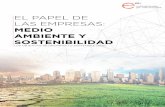 MEDIO AMBIENTE Y SOSTENIBILIDAD · el papel de las empresas: medio ambiente y sostenibilidad los objetivos de desarrollo sostenible (ods)