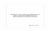 MANUAL DE PROCEDIMIENTOS DEL DEPARTAMENTO DE …sistemas.cgever.gob.mx/2017/pdf/manuales de procedimientos/Manual... · el Sistema Integral de Administración Financiera del Estado