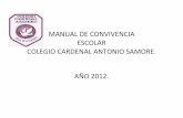 MANUAL DE CONVIVENCIA ESCOLAR COLEGIO …€¦ · Marco para la buena enseñanza Ley de ... A contar del año 2002, el Ministerio de Educación ... participación de todo el plantel