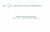 III. HEMOSTASIA PRIMARIA - …ecaths1.s3.amazonaws.com/hematologiaclinicafacena/171717752... · Hellem II (superficie de vidrio) Scand J Haemat 1970, 7: 37 vW ... CITOMETRIA DE FLUJO.