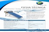 Calentador Solar de Agua Presurizado - Global Solarglobalsolar.com.mx/.../08/...Calentador-Solar-150L.pdf · Sistema de calentamiento de agua por medio de radiación solar integrado