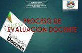 PROCESO DE EVALUACION DOCENTE€¦ · proceso de evaluacion docente republica de colombia gobernacion del magdalena secretaria de educacion del magdalena area de calidad.