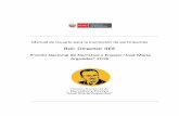 Premio Nacional de Narrativa y Ensayo “José María Arguedas ...ugelpaucartambo.gob.pe/pdf/Manual de Usuario JMA - DIRECTOR IIEE… · Manual de Usuario para la inscripción de
