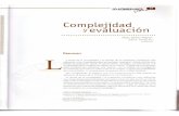 Complejidad. Yevaluacl on - unilibre.edu.co · facilitado reconocer los procesos cognitivos y cognoscitivos desde la práctica evaluativa. El sujeto construye, reconstruye, resignifica