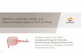 REPSOL GAS DEL PERU, S.A. Oportunidades para el GLP … · Oportunidades para el GLP en Perú Unidad de Negocio GLP PERU Exceptional Energy for the Andes ... internacionales del Propano