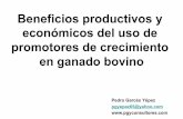 Beneficios productivos y económicos del uso de …camarasancarlos.com/wp-content/uploads/2016/08/Pedro-Garcés.pdf · Curvas de crecimiento del ganado bovino . Aditivos en la alimentación
