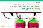 IG-55: Gas Inerte de Extinción de incendiosaguilera.es/documentacion/Gases Inertes IG-55/Catalogos/Inertes... · de que se produzcan gases tóxicos de descomposición incluso en