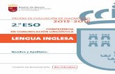 LENGUA INGLESA - EDUCARMservicios.educarm.es/templates/portal/ficheros/websDinamicas/169... · TIEMPO DE REALIZACIÓN 60 minutos Nombre y Apellidos: Región de Murcia Consejería