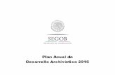 Plan Anual de Desarrollo Archivístico 2016 - Inicio€¦ · 3 Oficialía Mayor Dirección General de Recursos Materiales y Servicios Generales Plan Anual de Desarrollo Archivístico