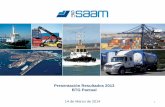 Presentación Resultados 2013 BTG Pactual - saam.com · Líder en America Latina en Terminales Portuarios y Remolcadores Terminales Portuarios Remolcadores ... Plan de Inversiones