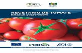 RECETARIO DE TOMATE - mag.go.cr · MERMELADA DE TOMATE Ingredientes-1 kg Tomates pelados y sin semillas-250 g Azúcar moreno -250 g Azúcar blanca (de la normal)-Zumo de 1 limón