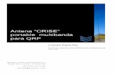 Antena “CRISE” portable multibanda para QRP · HF/V y UHF Antena “CRISE” portable ... armónicos inferiores,con anchos de banda muy pequeños del orden del megahertzio,,muy