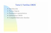 Tema 5. Familias CMOS - Redes-Linux.comredes-linux.com/apuntes/tco/teoria/CMOS.pdf · ∗ 74CXXX: CMOS compatible funcionalmente (patillas y ... 5.1 Conexión TTL-CMOS • La condición