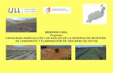 MEMORIA FINAL Proyecto: CAPACIDAD AGRÍCOLA … · memoria final. proyecto: capacidad agrÍcola de los suelos de la reserva de biosfera . de lanzarote y elaboraciÓn de una base de