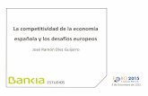 La competitividad de la economía española y los … · Internacionalización: un proceso sin marcha atrás para España Laprogresiva transformación del patrón exportador español