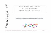 PROGRAMACIÓN 2º Bachillerato MATEMÁTICAS IIiespablopicasso.org/web20/attachments/article/84/2ºBACHCIMATE.pdf · IES Pablo Picasso / Departamento de Matemáticas / Matemáticas