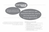 Ideas para los Organizadores Operativo de Alistamiento ... · Puede hacer copias de las listas de veri˜cación para alistarse en caso de huracanes, distribuirla y solicitar a la