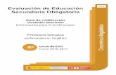 CLI Evaluación de Educación Secundaria Obligatoria129d6236-e5c5... · Evaluación de Educación Secundaria Obligatoria . Guía de codificación. Unidades liberadas . Primera lengua