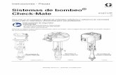 Sistemas de bombeo Check-Mate€¦ · Instrucciones - Piezas Sistemas de bombeo® Check-Mate Para usar en el suministro a granel de materiales selladores y adhesivos de viscosidad