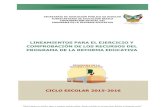 LINEAMIENTOS PARA EL EJERCICIO Y …sep.hidalgo.gob.mx/content/archivos/beneficios_pre/documentos/... · programa de la reforma educativa ciclo escolar 2015-2016 lineamientos para