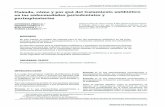 Cuándo, cómo y por qué del tratamiento antibiótico en …scielo.isciii.es/pdf/peri/v15n2/original4.pdf · medades periodontales y periimplantarias, y la correlación existente