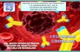 REPUBLICA BOLIVARIANA DE VENEZUELA LA … · aplasia eritroide pura . leucemia linfoide cronica hallazgos de laboratorio: anemia ( 20%) reticulocitos: normal o aumentados plaquetas: