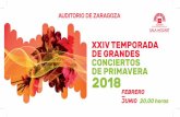 XXIV TEMPORADA DE GRANDES CONCIERTOS DE … TEMPORADA DE G… · – El Auditorio de Zaragoza pondrá a disposición de los titulares de la tarjeta de desempleo un cupo de 50 ...