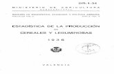 CEREALES Y LEGUMINOSAS 1936 - mapama.gob.es · Respecto a los cereales de invierno existía para opinar sobre la cuantía de la cosecha, el antecedente de la estimación hecha