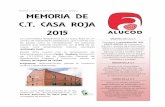 MEMORIA DE C.T. CASA ROJA 2015 - alucod.com · (trastornos de personalidad), seguidos del Eje I (trastornos psicóticos, bipolares de ansiedad grave, ... personas con patología dual