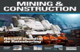 Récord mundial de Raiseboring - Construction and … · nes DTH. 30 en el Mer Cado & noti ias Cortas ... incluidos equipos de perforación completos de 36 toneladas. Atlas Copco