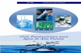Guía Farmacéutica para Agua de Alta Pureza - Grupo … · ACF SDI “Purificando el Agua del Mundo” ACF SISTEMAS DE DESMINERALIZACIÓN INTEGRAL Guía Farmacéutica para Agua de