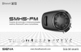 SMH5 FM - sena.com · Bluetooth, escuchar música o las instrucciones de su navegador GPS a través de Bluetooth de forma inalámbrica en estéreo y mantener conversaciones bidireccionales