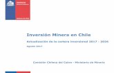 Inversión Minera en Chile 08 07 Inversión en la... · Inversión Minera en Chile Actualización de la cartera inversional 2017 - 2026 Agosto 2017. 02 03 04 ... dando una leve señal