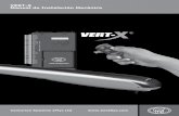 VERT-X Manual de Instalación Mecánica - centsys.co.za€¦ · Para asegurar la seguridad de las personas y ... • Siempre compruebe el sistema de detección de obstrucciones y