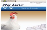 Hy-Line International¡genes/Guía Manejo W36 2013 (V70).pdf · El potencial genético de las variedades de aves de Hy-Line se puede alcanzar únicamente si se utilizan buenas prácticas