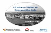 Cecilia Nieto Castillo - OSE · 2 Planta Atarjea. 1 Planta Chillón. 376 Pozos disponibles. 1. Antecedentes 1.1 Diagnóstico de Responsabilidad Social-2010 Actividades Detalle ...