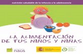 LA ALIMENTACION DE TUS NINOS Y NINAS - -enfermeriacomunitaria.org/web/attachments/article/277/La... · Frecuencia de consumo de alimentos y práctica de actividad física. ... es