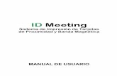 ID Meeting - Manual del Usuario - identtia.com Meeting - Manual del Usuario.pdf · los parámetros del filtro de datos. También es importante mencionar que el listado desarrollado