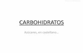 CARBOHIDRATOS - CienciaDoc · –Por ejemplo, para las aldohexosas, que tienen 4 C quirales, existen 2 4 = 16 estereoisómeros posibles . •La posición del OH en el último carbono