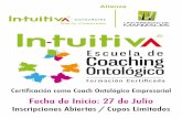 Certificación como Coach Ontológico Empresarialumanizales.edu.co/wp-content/uploads/2016/05/coaching.pdf · La Universidad de Manizales a través de su Maestría en Gerencia de