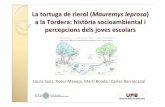 La tortuga de rierol ( Mauremys leprosa a la Tordera ... · La tortuga de rierol (Mauremys leprosa ) a la Tordera: història socioambiental i percepcions dels joves escolars Laura