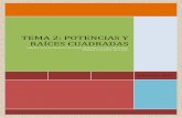TEMA 2: POTENCIAS Y RAÍCES CUADRADASiesdefuentesauco.centros.educa.jcyl.es/sitio/upload/02_tema_2... · cuadrado perfecto contenido en él. La diferencia entre el radicando y el
