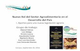 Nuevo Rol del Sector Agroalimentario en el Desarrollo del … 20 09 2016 2.pdf · programa los siguientes ciudadanos: a. Los ocupantes de tierras agrícolas en condición de tenencia