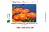 3ESO - Matemáticas - Trabajo verano 2012 · Página 2 Departamento de Matemáticas TRABAJO DE VERANO DE 3º DE ESO ... a = 1 b = Juan ha comprado 20 libros, por el 1º ha pagado