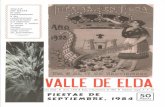SEPTIEMBRE, - Valle de Elda · de felicidades. Año XXIX • Núm. 1.442 • · Elda, 6 Septiembre de 1984 • Depósito Legal: A - 9 -58 ... fragio de todos los difuntos miem ...