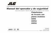 Manual del operador y de seguridad - jofemesa.com · Manual del operador y de seguridad ... 6-10. Diagrama de mantenimiento y lubricación por parte . CONTENIDO 3122537 – Plataforma