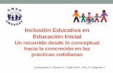 Inclusión Educativa en Educación Inicial - omep.org.uy · posibilitando y profundizando el proceso de plena inclusión en la ... •Para garantizar dicha inclusión se asegurará